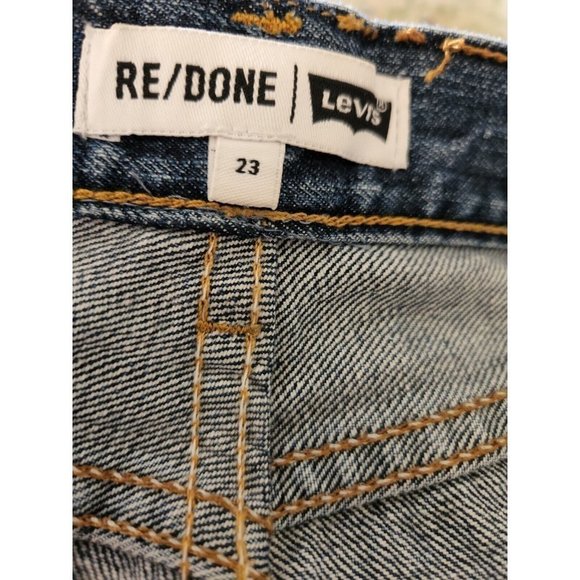 Levi's Redone 23" Button Fly Distressed Straight Leg Jeans - Picture 12 of 12